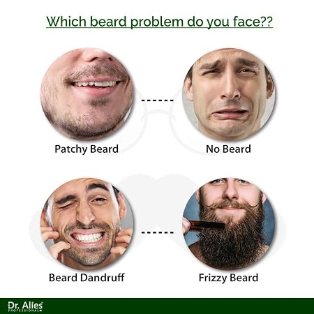 D.r. Alies -  Beard Growth Oil | Natural Blend With Castor, Almond & Vitamin E Oil | Stimulates Thicker,  | For Men | 30 Ml