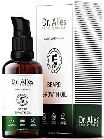 D.r. Alies -  Beard Growth Oil | Natural Blend With Castor, Almond & Vitamin E Oil | Stimulates Thicker,  | For Men | 30 Ml
